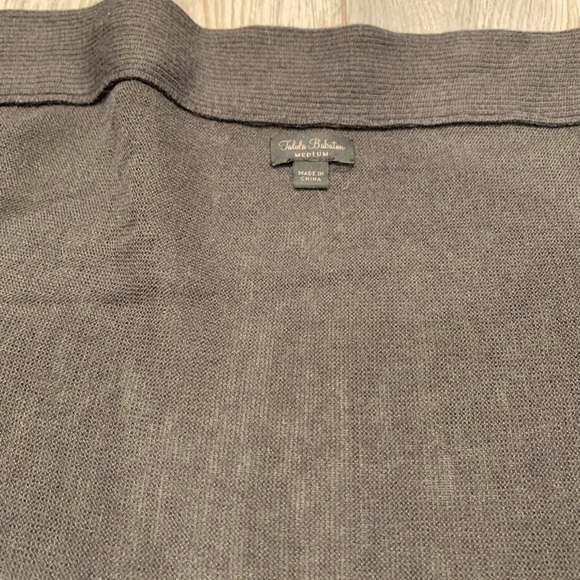 Talula Babaton Open Drape Waterfall Cardigan, Dark/Charcoal Gray in Medium - Picture 4 of 11